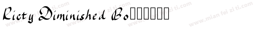 Ricty Diminished Bo字体转换